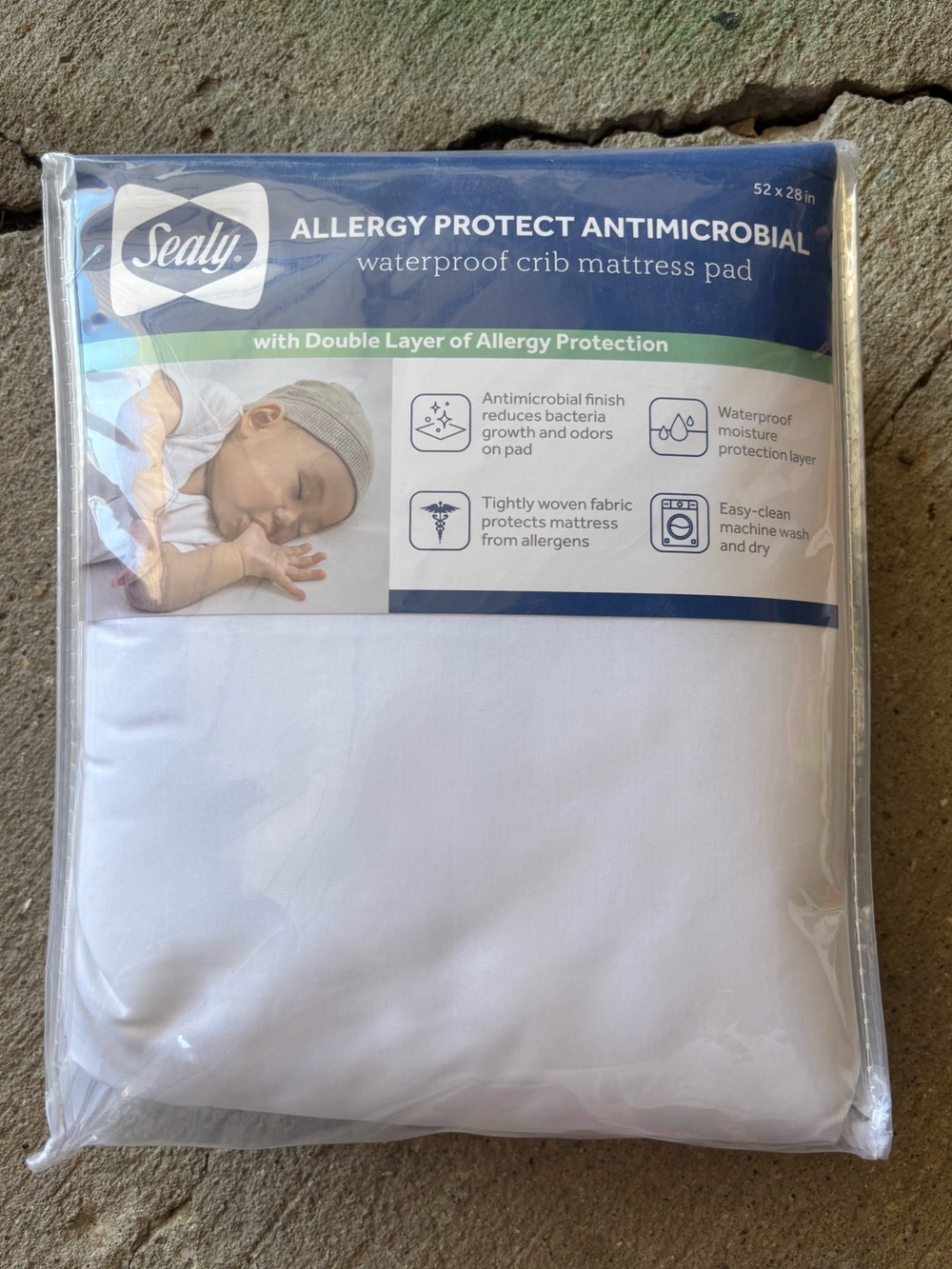 ‼️BRAND NEW‼️

Sealy 🦭 Allergy Protect Microbial Waterproof Crib Mattress Pad